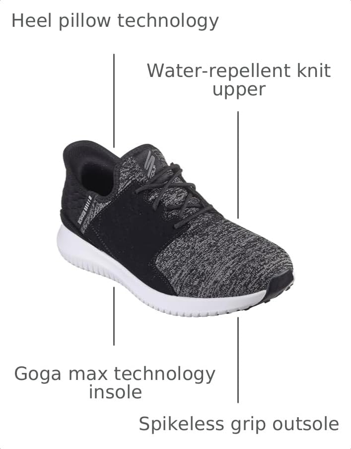 Image of Skechers Men's Max 2 Rover Relaxed Fit Slip-in Golf Shoe | Golf, Slip-ins, Relaxed Fit, Goga Max, Ultra Flight, Water Repellent, Breathable, Lightweight