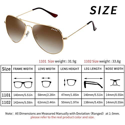 Image of grey jack Polarized Aviator Sunglasses lightweight Stylish Glasses for Men Women UV Protection S110102