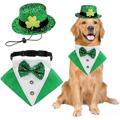 St. Patrick's Day Hunde-Smoking-Kostüm, 2 Stück Cover