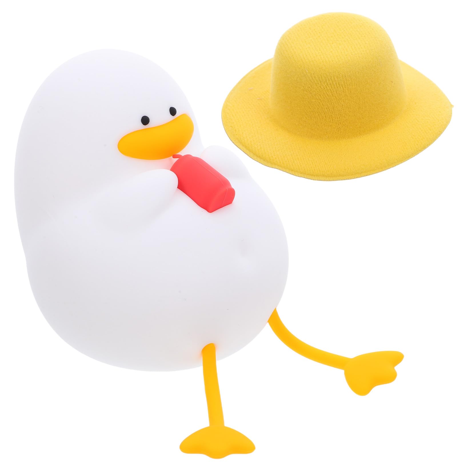 Lampada Anatra in Silicone Morbido con LED Portatile e Touch per Ragazzo Ragazza Luce Protettiva per Cameretta e Allattamento