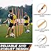 Hikeen Removable Soccer Agility Training Poles Adjustable for Football Training Outdoor Sports Speed Training Equipment 4pcs-Long Pole