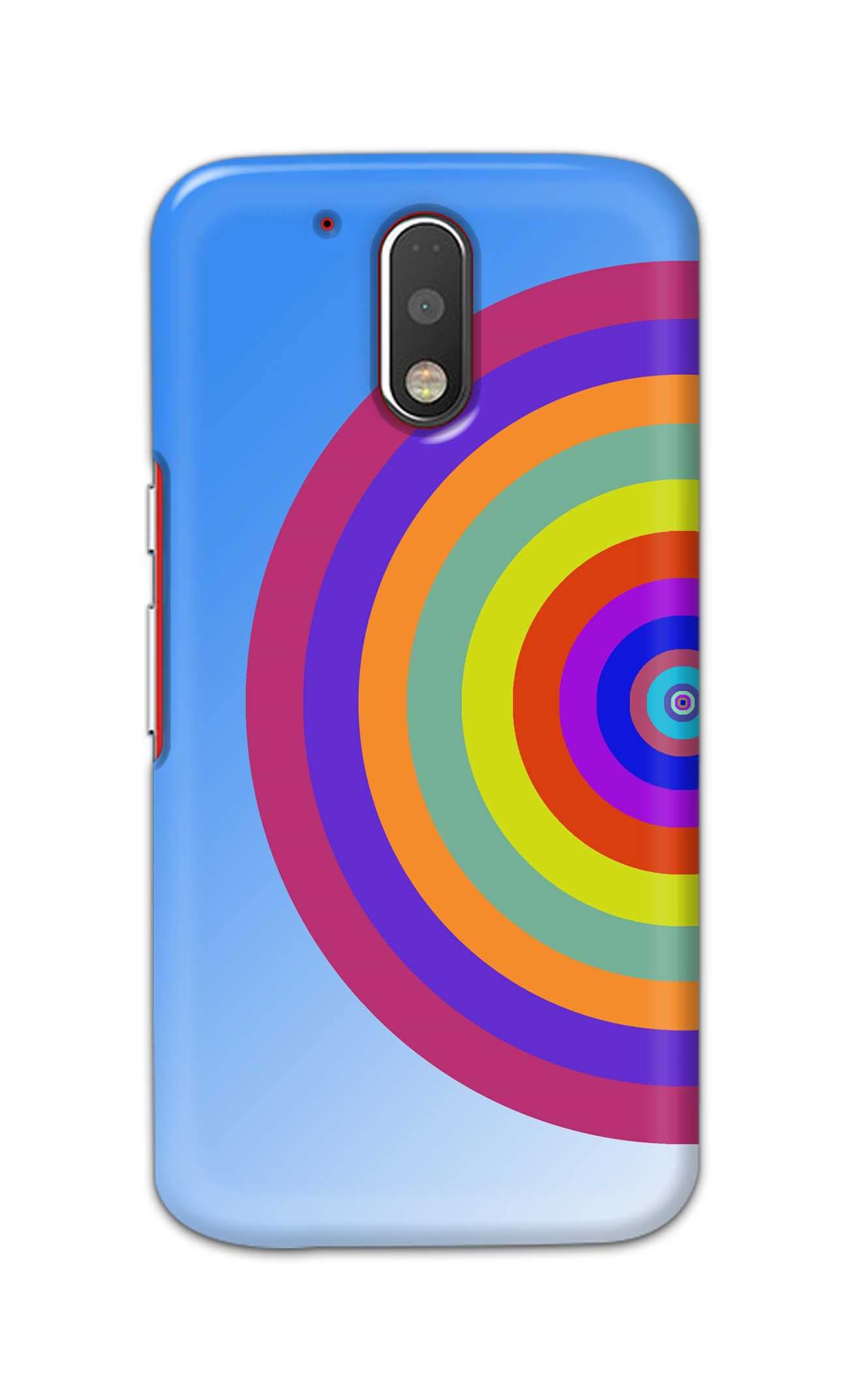 TweakyMod Designer Printed Hard Case | Colourful Target Back Cover Compatible with Moto G4 Plus