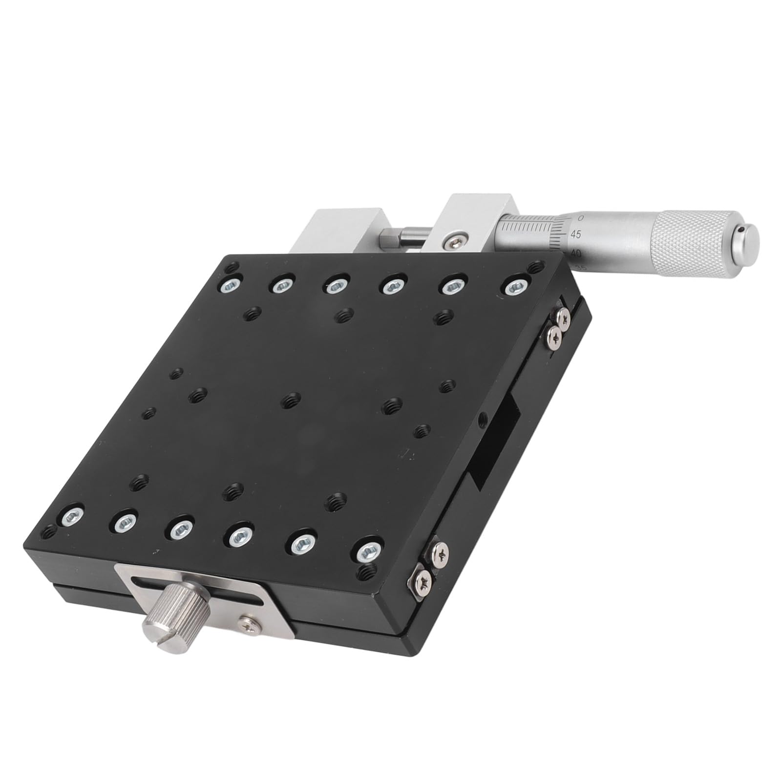 ViaGasaFamido X Axes Slide Stage, X Axes Slide Stage Manual Fine Tuning Cross Roller Sliding Table Trimming, Linear Roller Bearings, ViaGasaFamido6v5o3ixdth