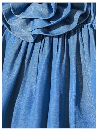 Floerns Girl's 3D Floral Short Dress Cut Out Sleeveless Flared Swing Summer Dresses4