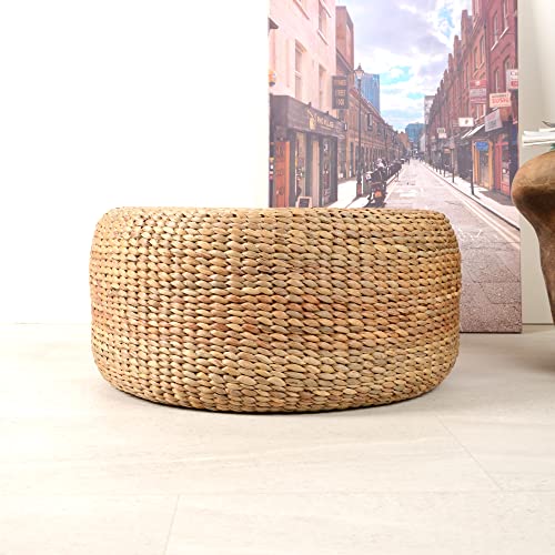 Pouf jacinthe d'eau 60 cm marron - wohnfreuden