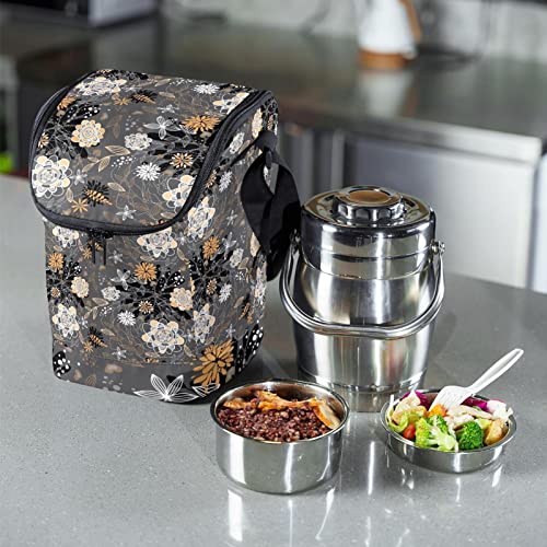 Lonchera retro abstracta compacta para solucionar tus comidas fuera de casa 7