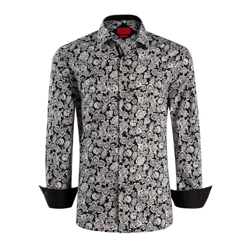 Image of Elieballeh Boys Slim Fit Paisley Print Shirt | Breathable material