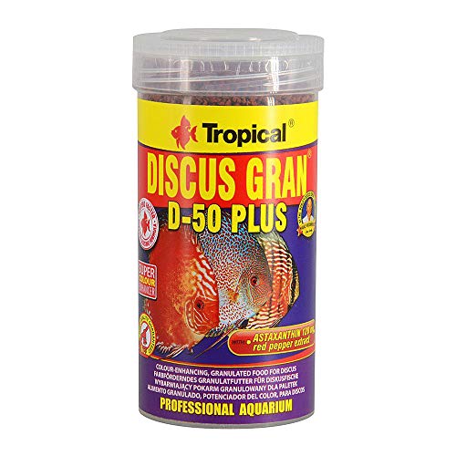 Tropical FUAUFAS Discus Gran D-50 Plus Sinking Granules, 250 Ml, Fish, Seafood, Adult