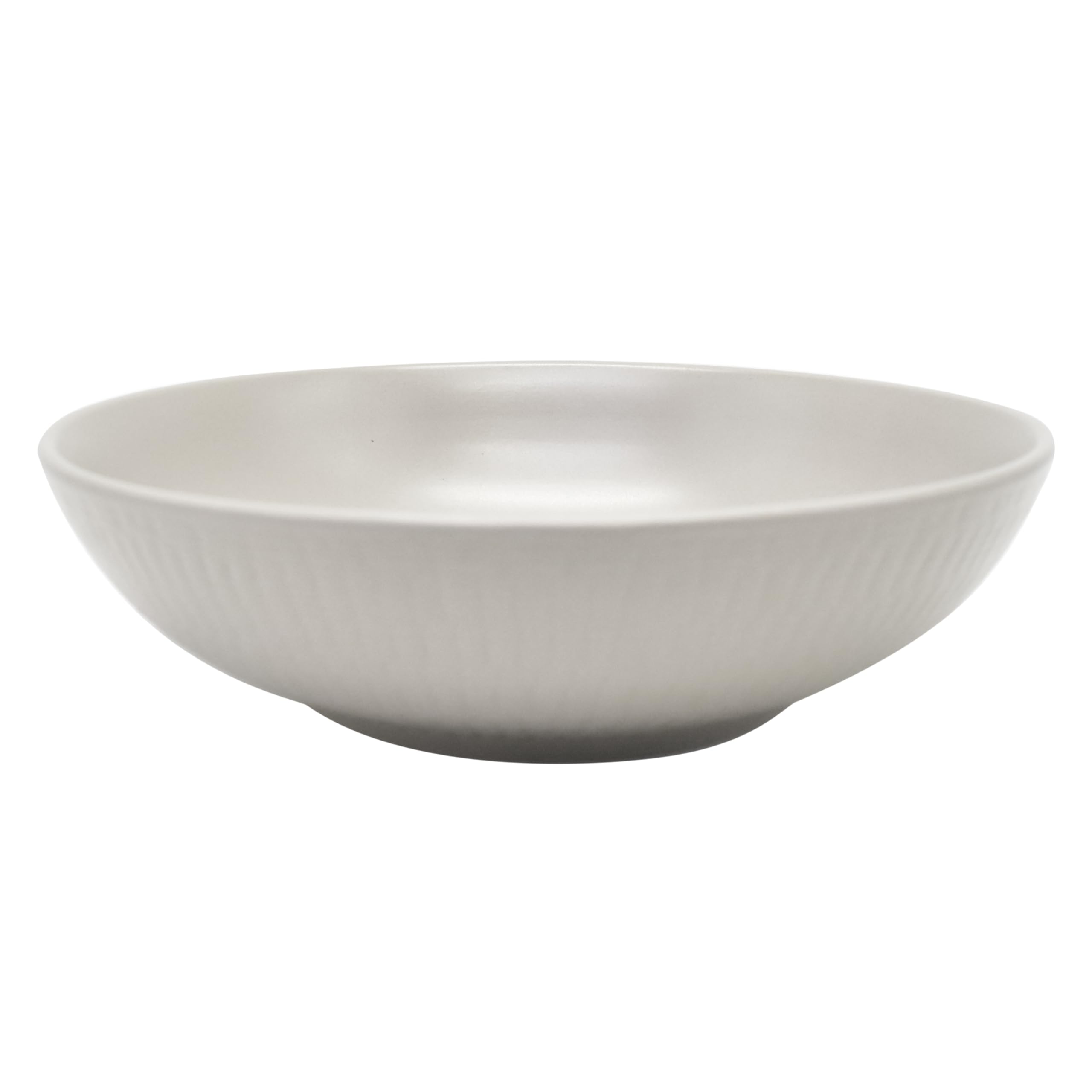 ECHTWERK Blanka Service de table vintage 12 pièces 4 personnes Design naturel élégant avec structure en faïence avec 4 assiettes plates, 4 assiettes à dessert, 4 assiettes creuses, crème EW-DW-4015C