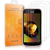 kwmobile 2X Tempered Glass Screen Protectors - Crystal Clear Anti-Fingerprint Display Films Compatible with Nokia 1