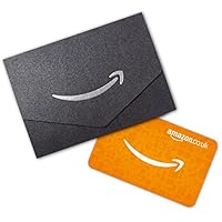 Amazon.co.uk Gift Card for Any Amount in a Black and Silver Mini Envelope