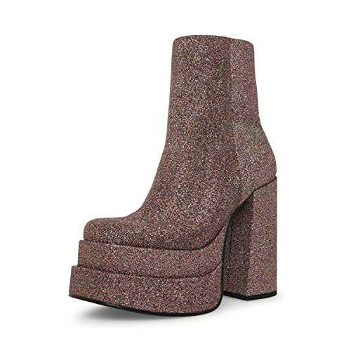 Steve Madden Damen Cobra Stiefelette Fashion Boot, Multi Glitter, 5.5