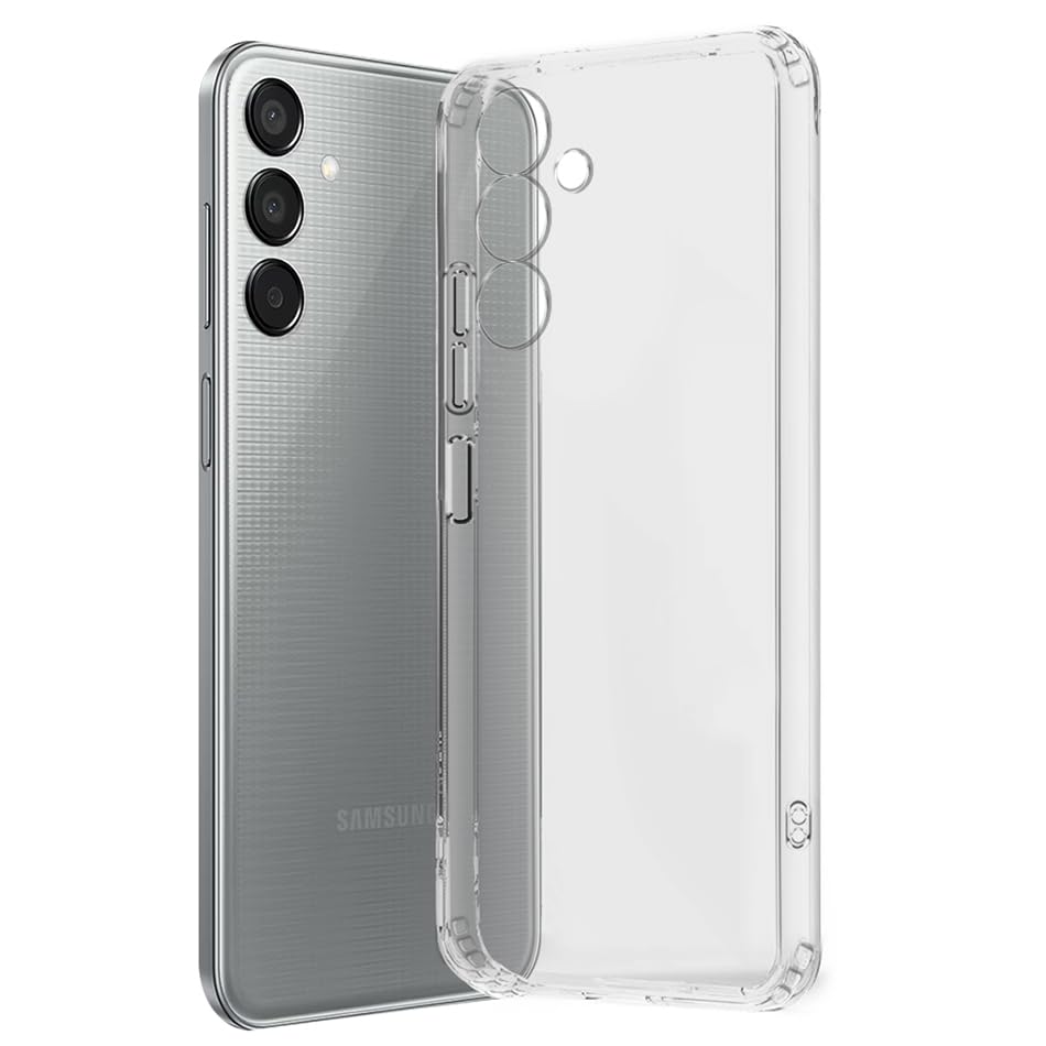 Fashionury Shockproof Crystal Clear Back Cover Case for Samsung Galaxy M15 5G | Raised Bumps for Camera & Screen Protection | Transparent Back Cover Case for Samsung Galaxy M15 5G (B0D1G4HQHG) Amazon Price History, Amazon Price Tracker