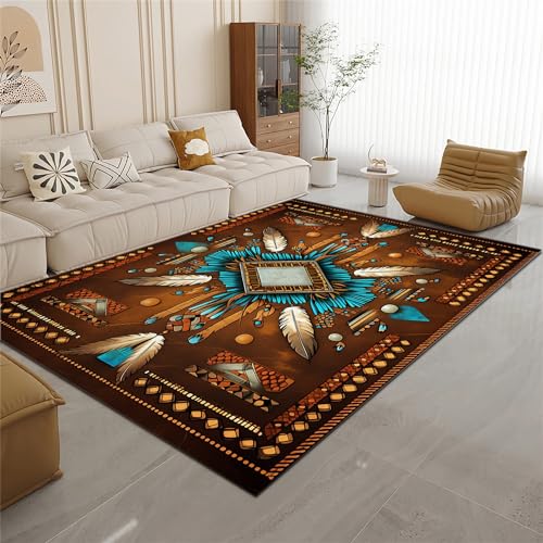 Tapete decorativo rectangular 3ft x 4ft sin pelusa miniatura 3