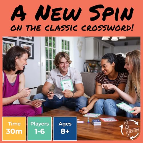 Cross Spin Crossword juego de mesa para 2-6 jugadores miniatura 2