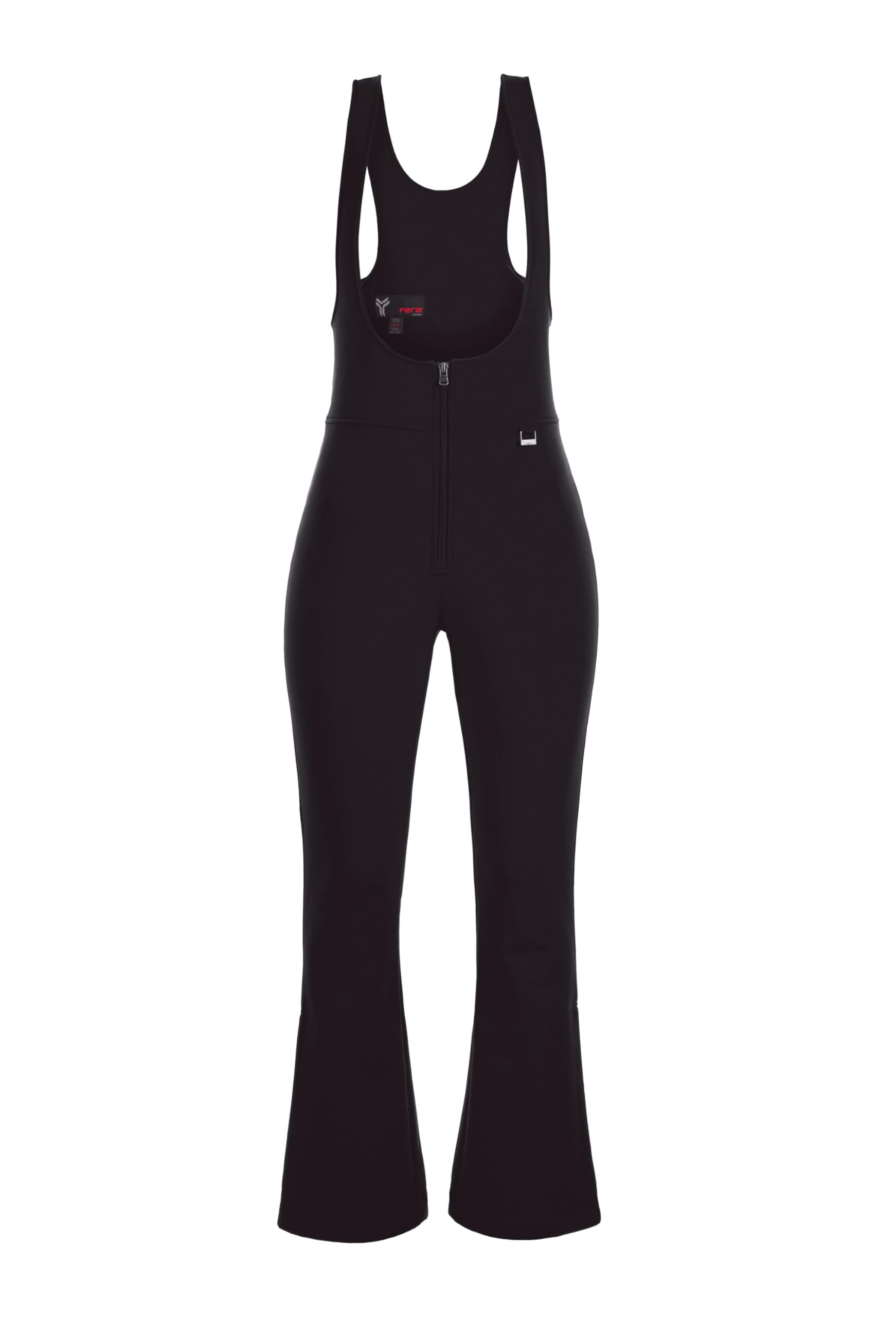 Fera Women's waterproof Chamonix 4-way stretch softshell bib with microfleece backing.