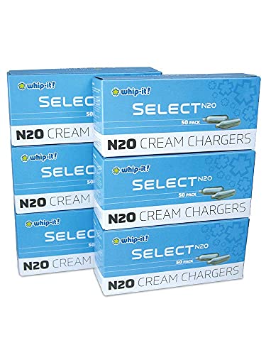 Whip-It! Select N2O Whipped Cream Chargers 600 Count Case, 50-pack