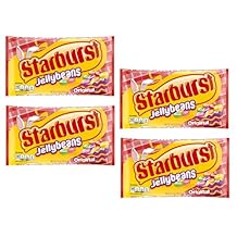 Starburst Jelly Beans 4-Pack Sweet Fruit Candy Bulk Pack for Easter Baskets, Egg Hunts, Spring Party Favors Classic Assorted Jelly Bean Flavors Chewy Holiday Treats for Kids & Adults