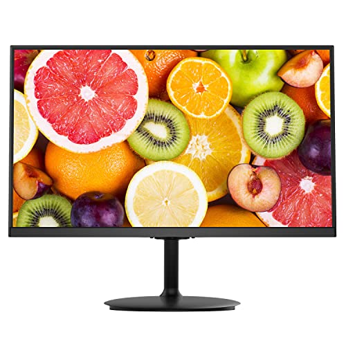 Image of 22 inch 75Hz 1920 x 1080p Full HD Flat Computer Monitor with HDMI VGA Ports, Adjustable Tilt, LED Monitor for Home Office and Gaming (HDMI Cable Included)