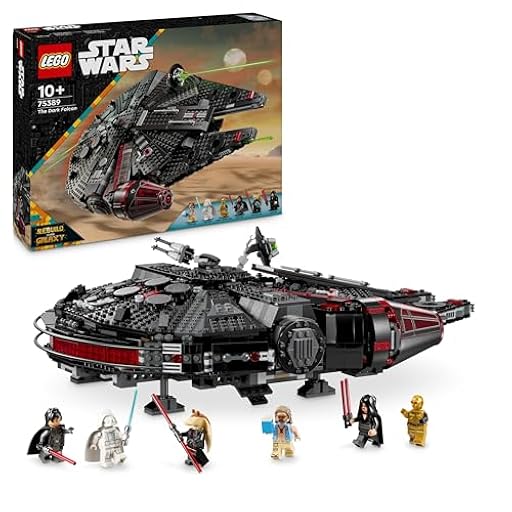 LEGO Star Wars 75389 Halcón Oscuro - Maqueta de Juguete de Nave Estelar para Jugar y Exponer - Cañones Automáticos, Giratorios y 6 Minifiguras Inc. C-3PO - Regalo para Niños de 10+ Años y Fans | Ya disponible en tu tienda friki favorita! En mundofriki.es!