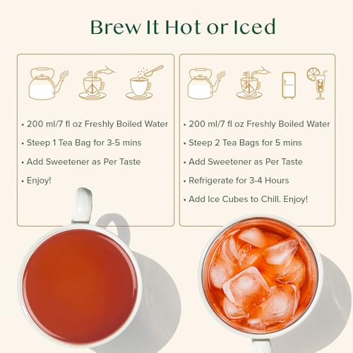 VAHDAM Vanille-Gewürz Chai Tee Beutel | 100 Pyramidenteebeutel | Mischung aus Schwarzem Tee mit Vanille, Zimt, Kardamom, Nelken & Ingwer | Kräftiger Masala Chai Geschmack | Vakuumversiegelt