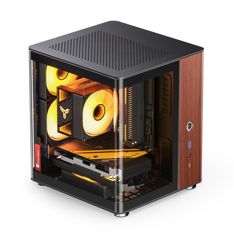Amazon.co.jp: PCケース JONSBO TK-0 デュアルサーフェス側透ITXゲーム