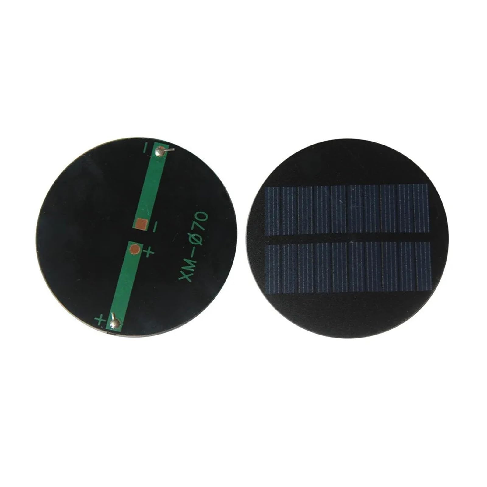 10 Uds Panel Solar redondo 70MM 0,35 W 5V Mini Panel Solar Circular módulo Solar policristalino epoxi DIY pequeño sistema de energía Solar