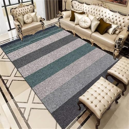 WBDYMX Alfombra Salon Pelo Corto Gateo Juegos niños Verde Resistente a la Suciedad y fácil de Mantener. Grigio 80x160CM Ciudad Alfombras para Habitaciones Es