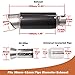 DREAPATS Universal Slip on Modified Exhaust Mufflers with Silencers Compatible with Motorcycle Grom ATV Dirt Bike Street Bike Scooter Pipe Diameter 38mm-51mm Exhaust,Carbon Fiber Silver