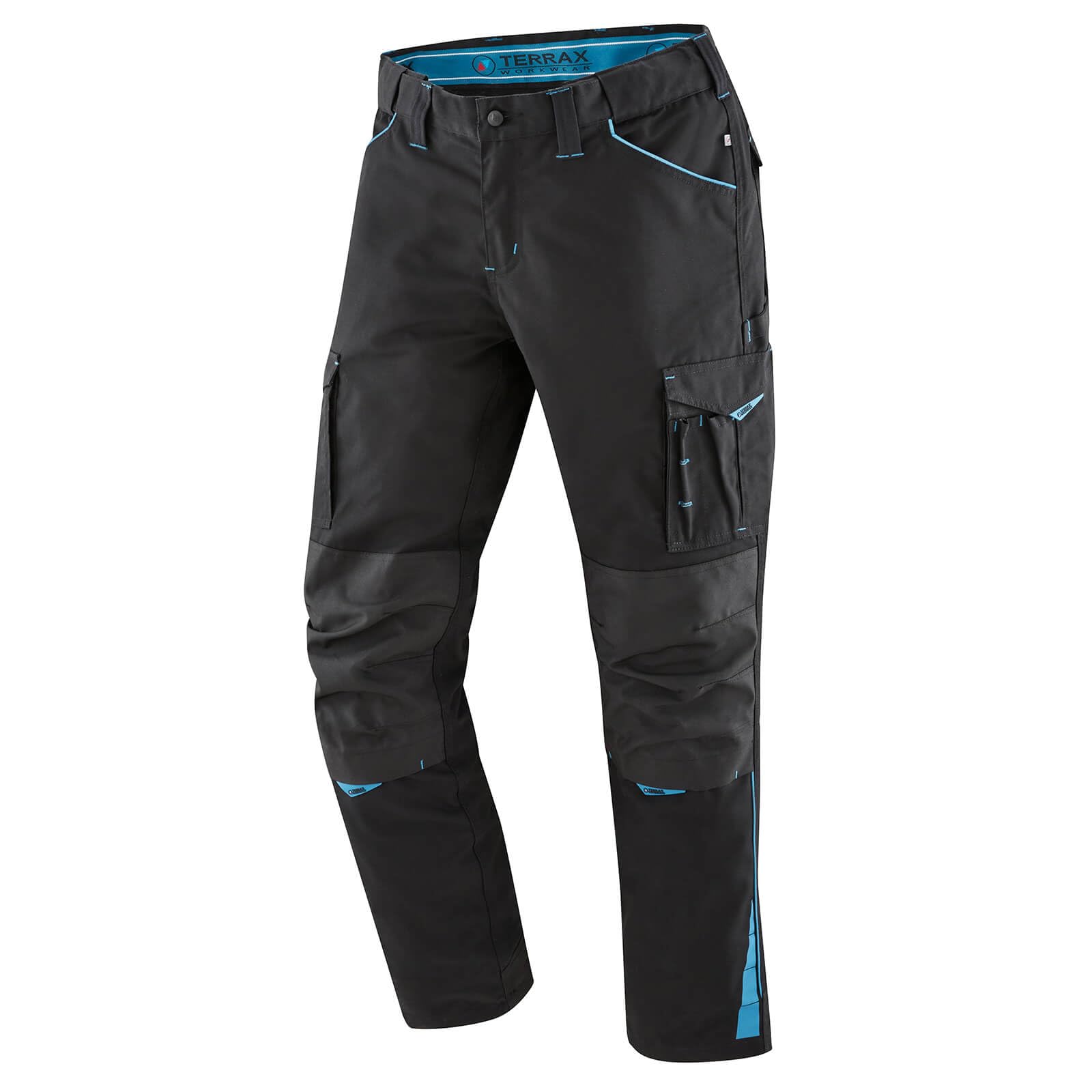 Terrax Workwear Herren Arbeitshose in sportlicher Form - Bundhose für die Arbeit mit reflektierenden Details