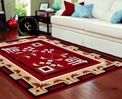 Image of GULDASTA CARPET;Carpets for Living Room 7x10 feet [210X300Cm] Super Softness Floral Multi Design Medium Thickness bcf New Carpet for Room