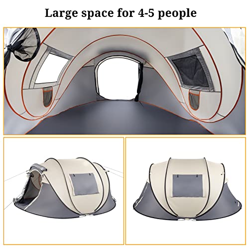 Carpa Camping Plegable para 4 Personas Fácil Montaje miniatura 6