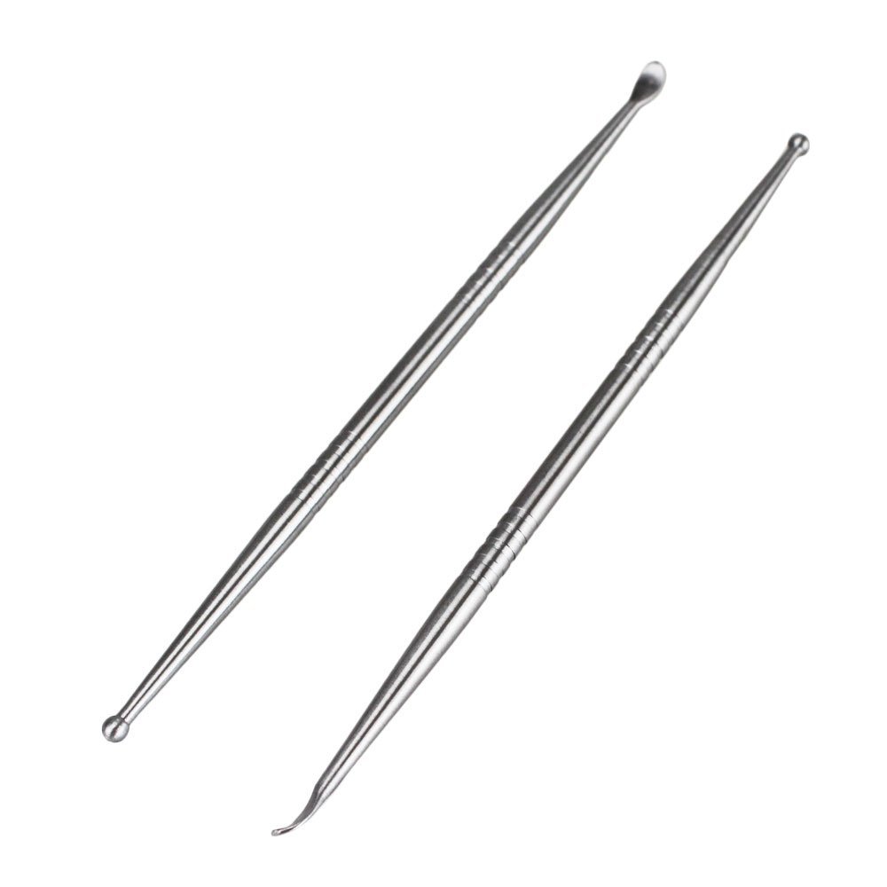 Earlywish 2pcs Tonsil Stone Removal Pick Tonsillolith Premium Tool Stainless Steel Oral