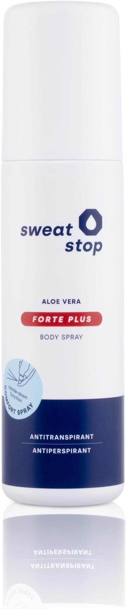 SweatStop Aloe Vera FORTE PLUS Antiperspirant Back & Body Comfort Spray 100ml against VERY Heavy Sweating & Sweat – Antiperspirant for Him & Her