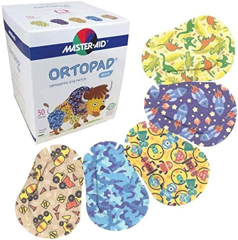 Ortopad® Bamboo Boys Eye Patches, 50/box (Medium Size, 2-4 yrs) Blue Camo Pack