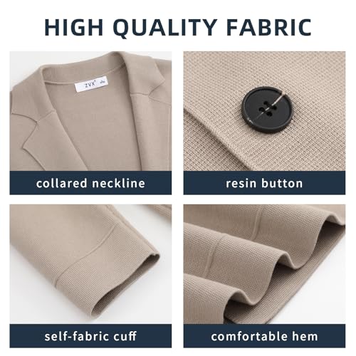 Image of Men's Cardigan Sweater Button Front V-Neck Long Sleeve Knit Sweaters