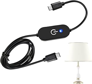 LEDストリップ用調光器,Type C USB タッチコントローラーケーブル,LEDストリップ 調光コード インジケーター付き - リビングルーム 本棚 階段 化粧台 デスク キッチン 用