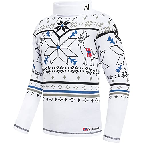 Nebulus Herren Rolli Coaster Rollkragen Langarm weiß - XXL