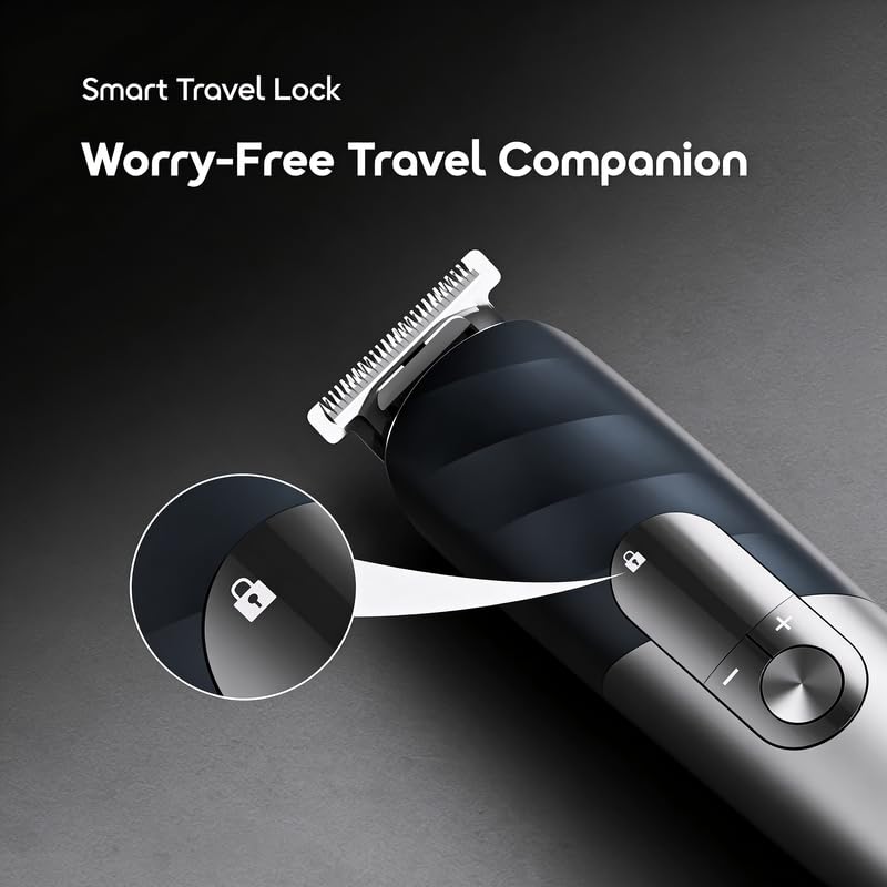 Image of Oraimo UltraTrim 16-in-1 Grooming Kit for Men & Kids | Full Body Trimmer | Beard, Hair, Nose & Body Groomer | IPX7 Waterproof | 150 Min Runtime | Type-C Fast Charging | 3 Speed Modes | Child-Safe Mode (OTS-230)