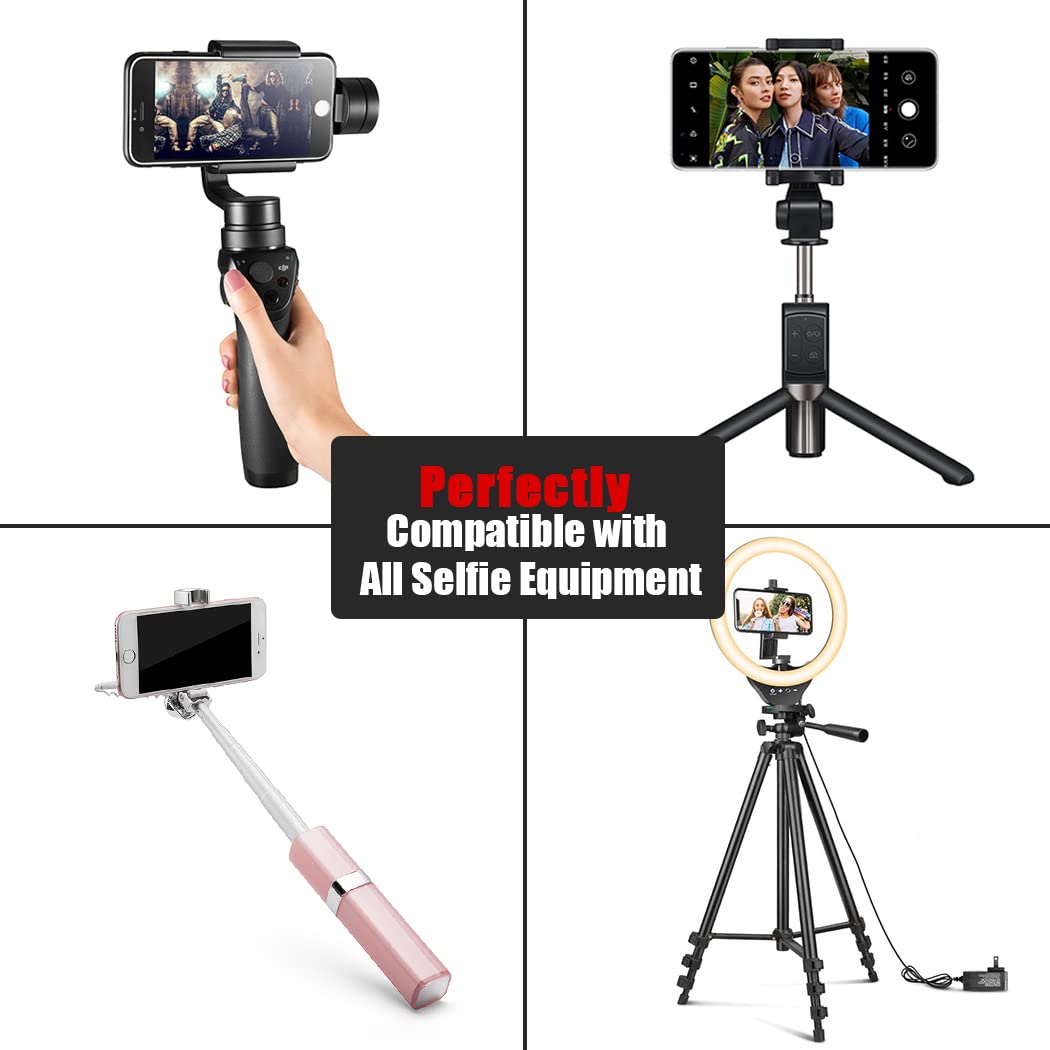 [Actualizado] Obturador remoto Bluetooth 5.0 para iPhone y cámara Android, control remoto inalámbrico, botón selfie para iPad, iPod, tableta, clicker selfie HD para fotos y videos (negro × 2)