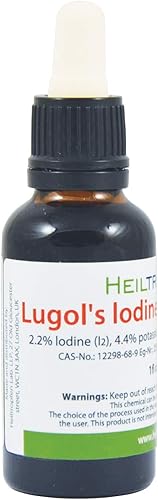 Miniatura 5 de Solución de yodo Lugol 22 1 fl oz - 10fl oz grado farmacéutico solución de Lugols hecha con yodo y yoduro de potasio Heiltropfen