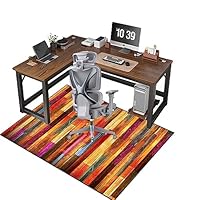 Bureaustoelmat voor tapijt en hardhouten vloer, gamingstoelmat, tapijtbeschermer stoelmat voor bureaustoel, gamingtapijt, vloermat antislip voor thuiskantoor speelruimte 180 x 230 cm
