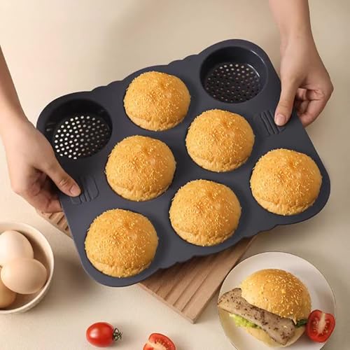 Canne à hamburger silicone souple cuisson homogène four