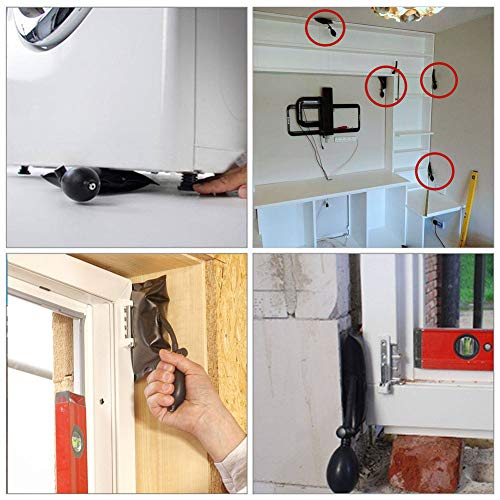 Improved 3 Piece Commercial Grade Air Wedge Bag Pump Professional Leveling Kit & Alignment Tool Inflatable Shim Bag. 3 Sizes(Small, Medium, Large) For A Variety Of Jobs. 300 Lb Rating #TOP7