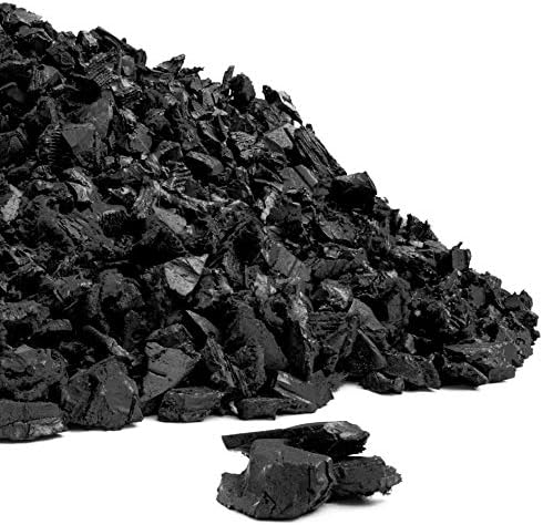 Playsafer Rubber Mulch Nuggets Protective Flooring for Playgrounds, Swing-Sets, Play Areas, and Landscaping (40 LBS - 1.55 CU. FT, Black)