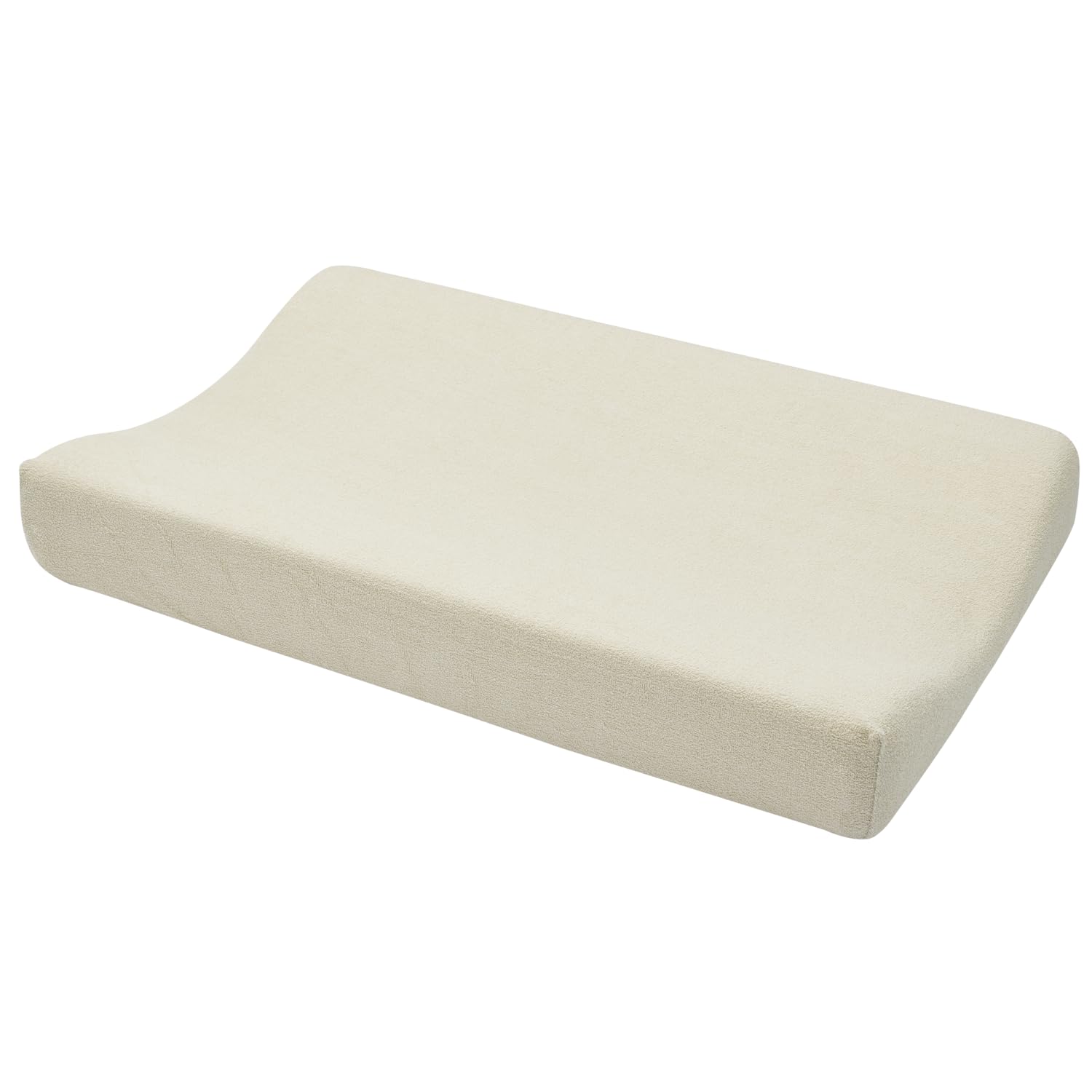 Meyco Baby Wickelauflagenbezug Frottee - 50x70cm - Spannbetttuch Wickelunterlage - 80% Baumwolle - Oeko Tex zertifiziert - kuschelig weich & hautfreundlich - waschbar & trocknergeeignet - Soft Sand