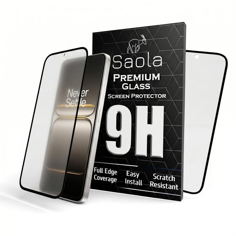 Image of Saola Anti-Glare Matte Screen Protector for OnePlus Nord 5 | Smooth Touch Finish, 9H Strength Glass, Full Coverage, Bubble-Free Installation Kit | Quick & Easy Application | Pack of 1