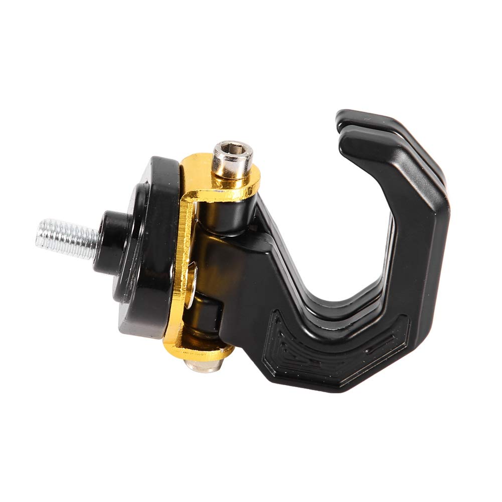 Gancio Portabagagli Per Moto - Universale In Lega Di Alluminio, Doppio Gancio Regolabile (Nero/Argento) - Foto 9