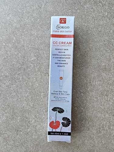 Color Correcting CC Cream with SPF 25, Coverage Lightweight Foundation, Hydrating Serum, Even Skin...