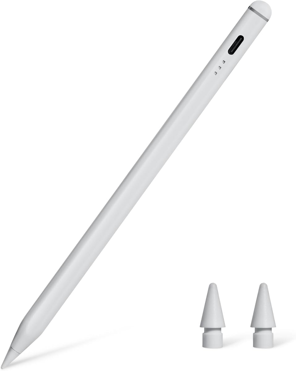 Stylus Pencil Compatible with iPad 10th Generation (2018-2025), Pen with Palm Rejection